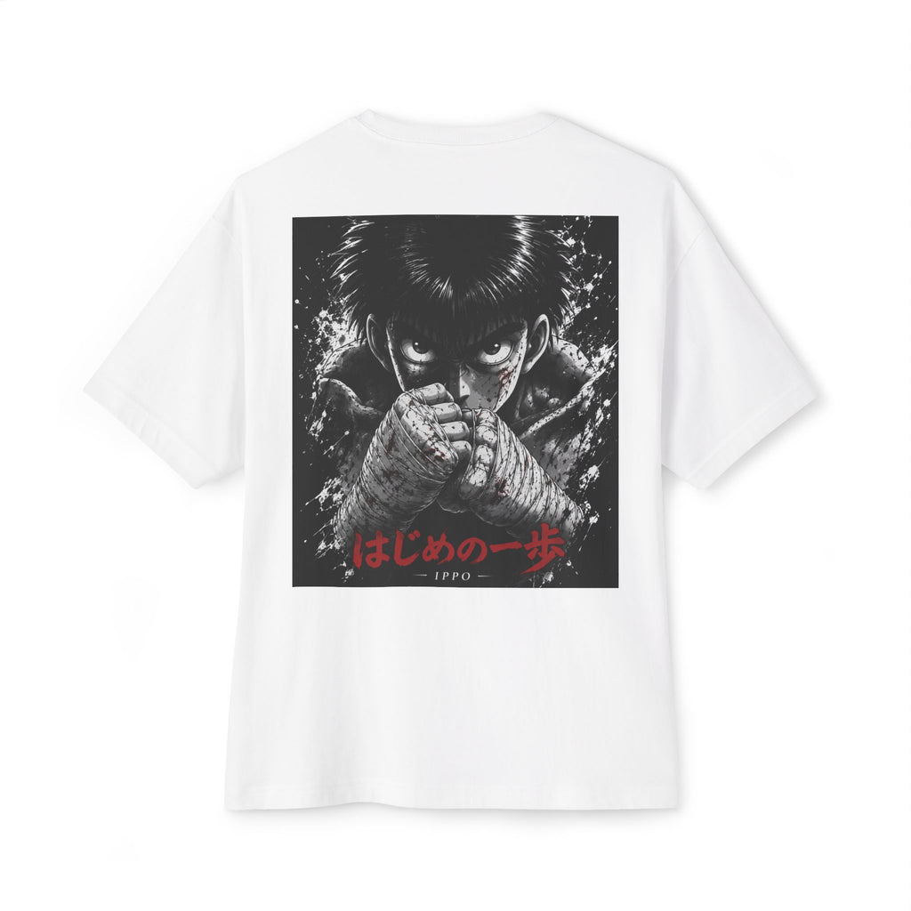 Boxy Tee — Gritty Anime 'Hajime no Ippo' Fist Graphic