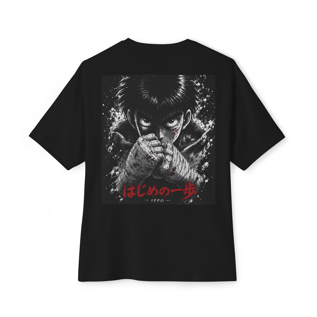 Boxy Tee — Gritty Anime 'Hajime no Ippo' Fist Graphic