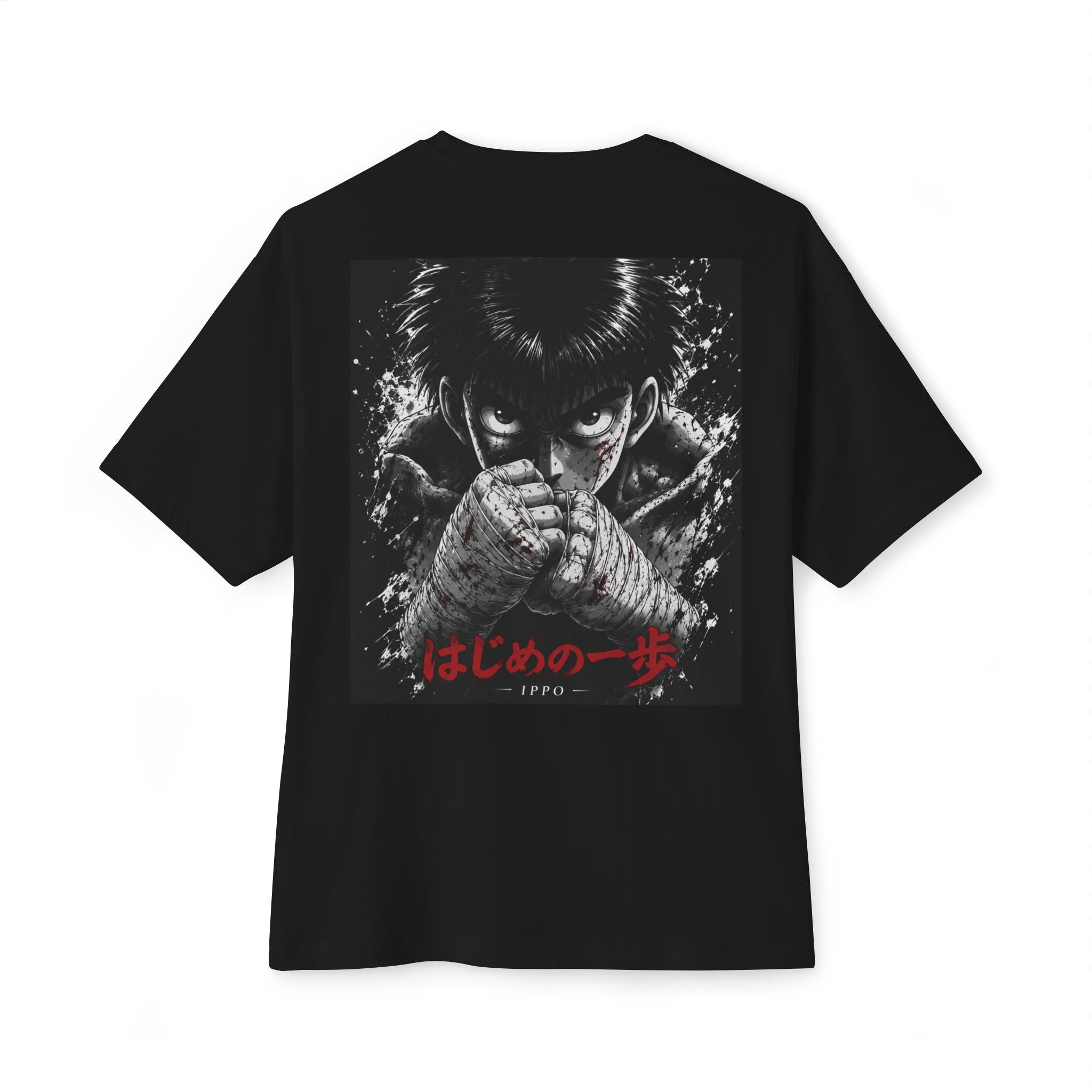 Boxy Tee — Gritty Anime 'Hajime no Ippo' Fist Graphic